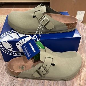 Birkenstock Boston BS khaki vegan